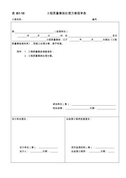 表B1-18工程質量事故處理方案報審表(20200811163946)