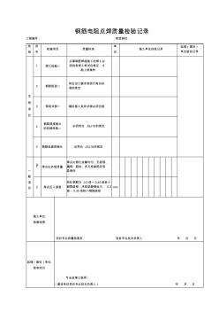 表C.5钢筋电阻点焊