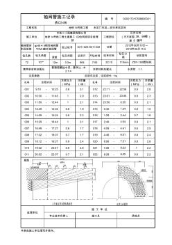 袖阀管施工记录