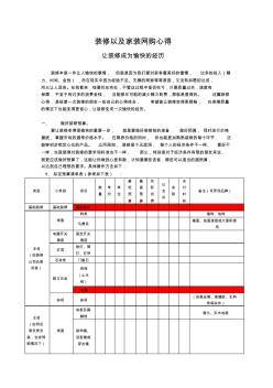 装修以及家装网购心得(实战经验)