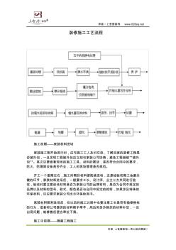 装修施工工艺流程