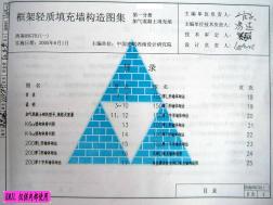 西南05G701(一)框架轻质填充墙构造图集--加气混凝土填充墙