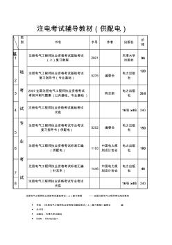 计划买的注册电气工程师考试用书