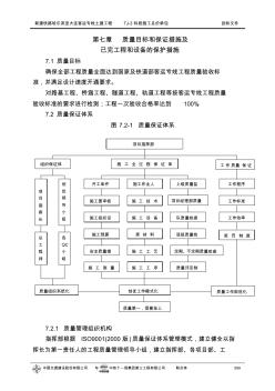 质量目标和保证措施及已完工程和设备的保护措施