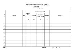 质量管理工程项目管理综合考评二级表(质量)