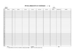 貴州省公路建設(shè)項目設(shè)計變更核備表