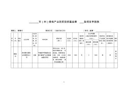 贵州绿色产业扶贫投资基金项目申报表(黔天源)