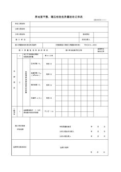 路基地基处理检验批表格