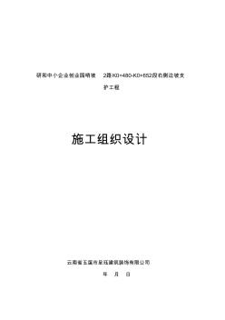 边坡锚杆支护施工组织设计 (2)