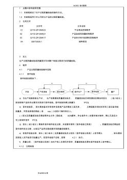 过程质量检验操作规程完整