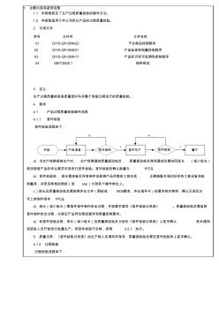 过程质量检验操作规程