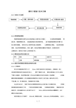 通风施工技术方案