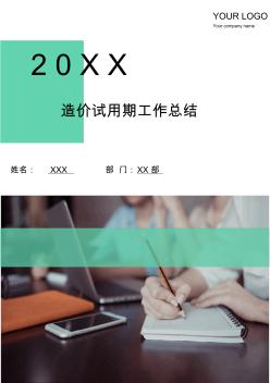 造價試用期工作總結(jié)(多篇)