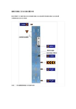 道路交通施工安全設(shè)施設(shè)置示例