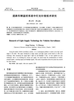 道路车辆监控系统中灯光补偿技术研究