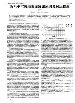 酒柜中空玻璃表面凝露原因及解决措施