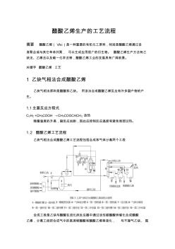 醋酸乙烯生产的工艺流程