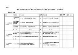 重庆市道路运输企业落实安全生产主体责任评估细则(共性部分)