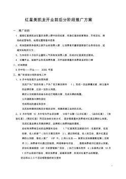 重庆红星美凯龙全球家居生活广场开业整体推广方案