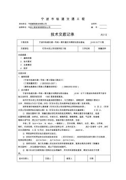 钉形水泥土双向搅拌桩测量放样技术交底