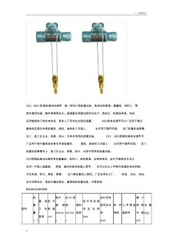 钢丝绳电动葫芦详细参数说明 (2)