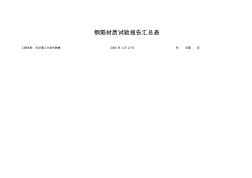 鋼材材質(zhì)試驗(yàn)報(bào)告匯總表