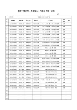 鋼筋機械連接.電渣壓力焊