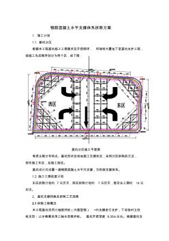 鋼筋混凝土水平支撐體系拆除方案