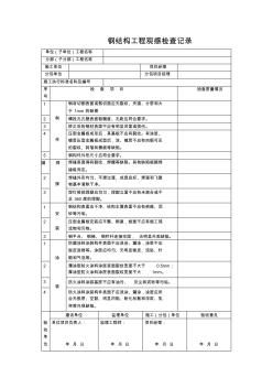 鋼結(jié)構(gòu)工程施工記錄 (2)