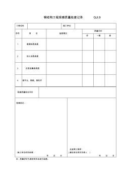 钢结构工程观感质量检查记录