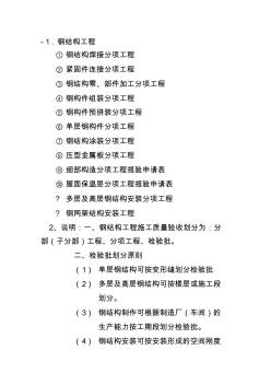 鋼結(jié)構(gòu)資料目錄及表格[1]