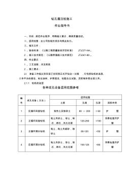 钻孔灌注桩施工施工作业指导书