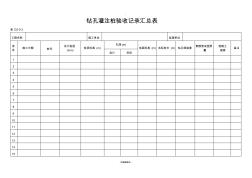 钻孔灌注桩验收记录表 (2)