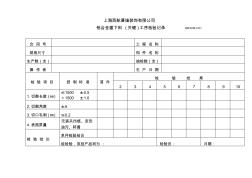 鋁合金窗過程及成品檢驗(yàn)記錄表