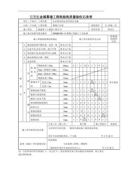 铝塑板金属幕墙工程检验批质量验收记录1