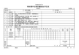 铸铁管件安装质量检验评定表 (2)