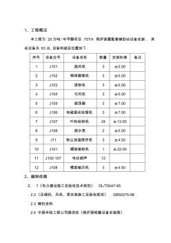 鍋爐裝置動(dòng)設(shè)備安裝施工方案