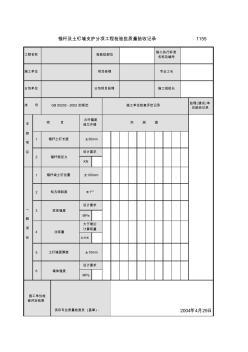錨桿及土釘墻支護(hù)分項(xiàng)工程檢驗(yàn)批質(zhì)量驗(yàn)收記錄