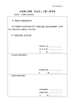 防臺風(fēng)及雨季應(yīng)急施工專項預(yù)案2