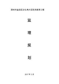 防洪排澇工程監(jiān)理規(guī)劃培訓(xùn)資料