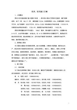 防洪防汛施工方案(1)