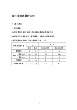 防雷接地装置技术交底 (2)