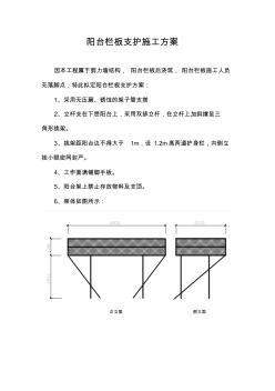 阳台栏板支护施工方案