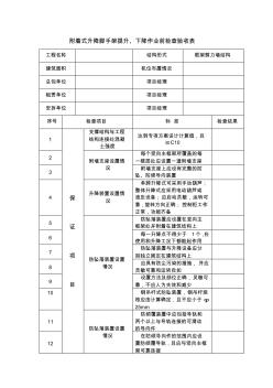 附着式升降脚手架每次提升、下降作业前检查验收