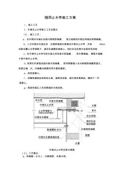 隧道止水带施工方案工艺