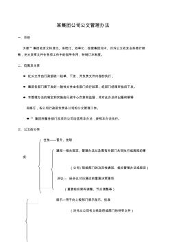 集团公文管理办法