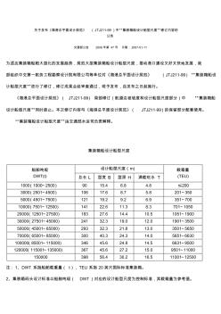 集裝箱船設(shè)計(jì)船型尺度