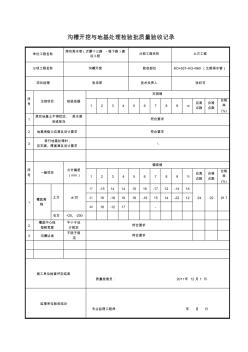 雨水管1-溝槽開挖與地基處理檢驗批質(zhì)量驗收記錄(1)