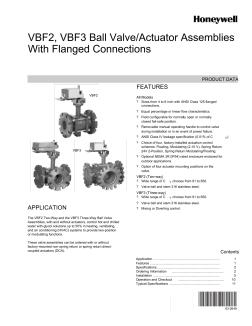 霍尼韦尔(HONEYWELL)VBF2,VBF3系列阀门(英文)