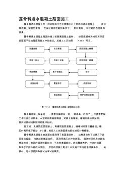 露骨料透水混凝土路面施工